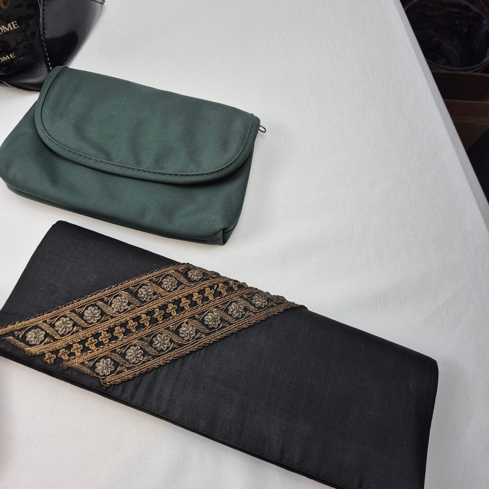 Vtg Clutch Purse Lot 9pc Beaded Eelskin Look Brocade Travel Cosmetic Retro Mix‎ - Picture 7 of 12